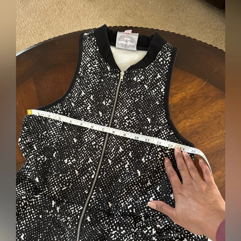 Romeo Juliet Couture Dress, Fit Flare Sleeveless, Black White Print Small - Picture 7 of 10
